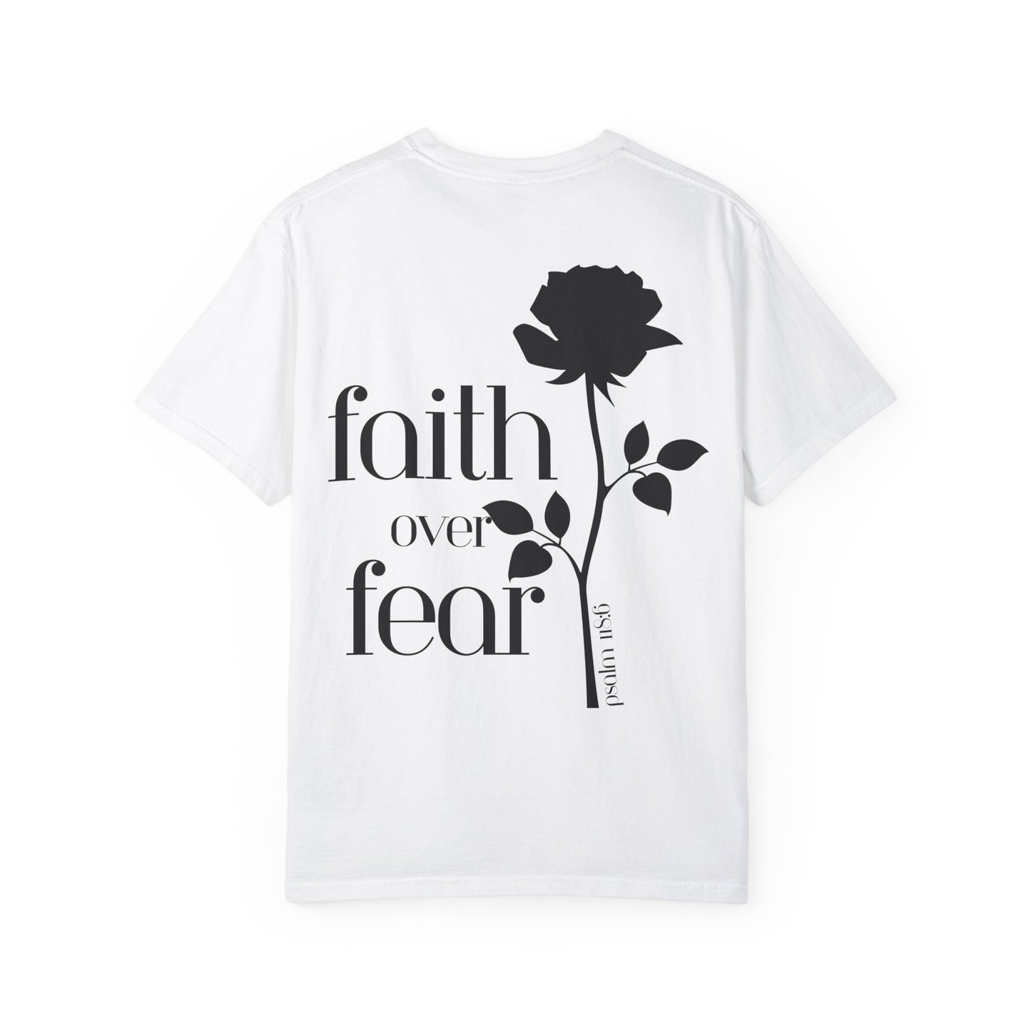 White Faith Over Fear Inspirational Motivational Unisex T-Shirt