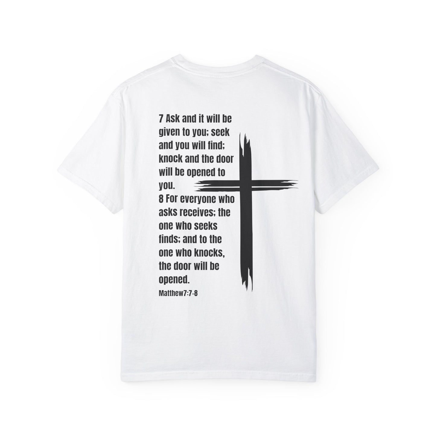 White Matthew Bible Verse Unisex motivational T-Shirt
