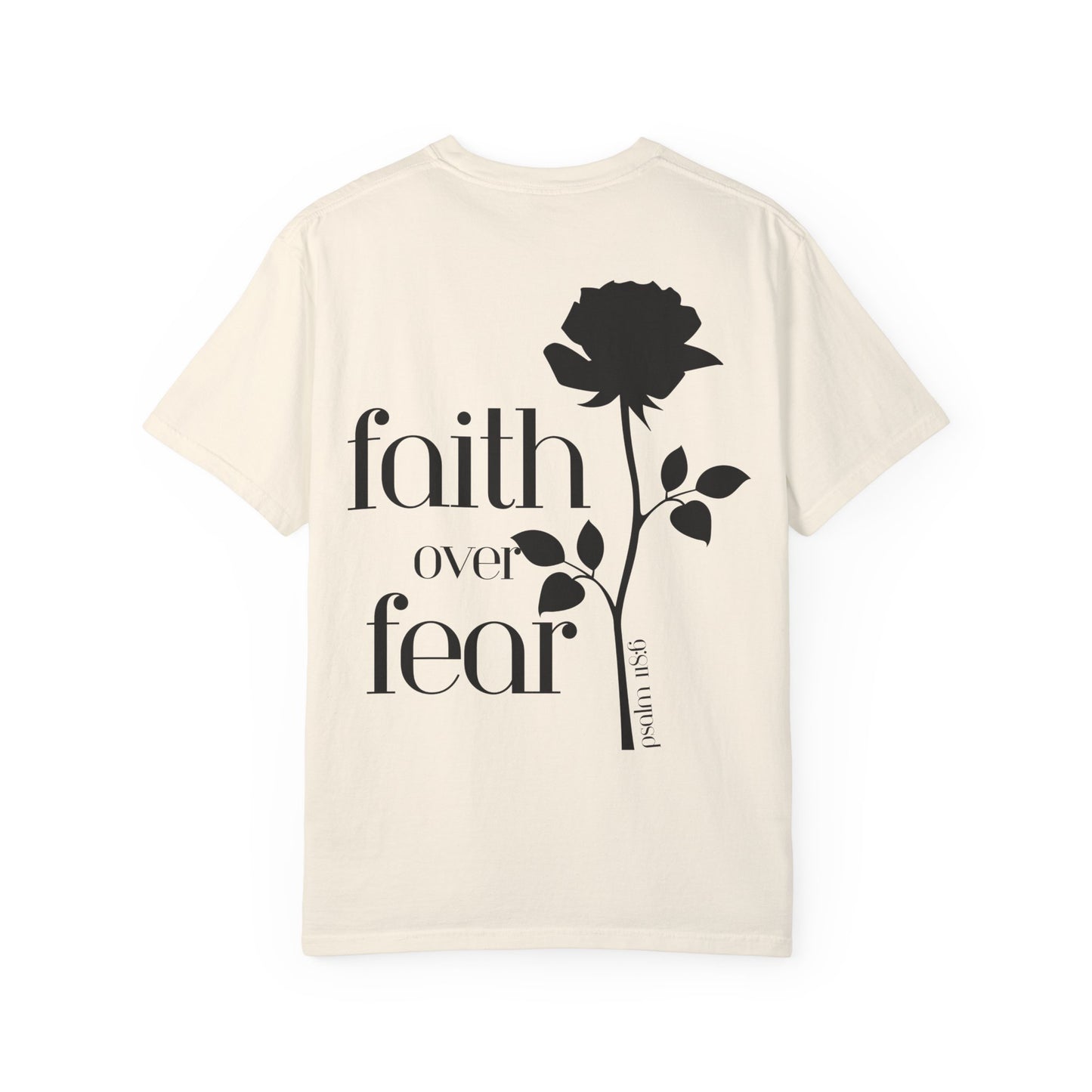 Ivory Faith Over Fear Inspirational Motivational Unisex T-Shirt