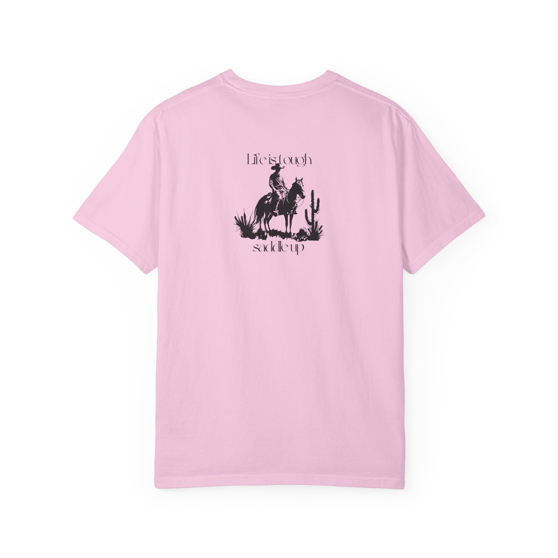 Pink Life is tough Saddle up Cowboy on Horse Unisex T-Shirt