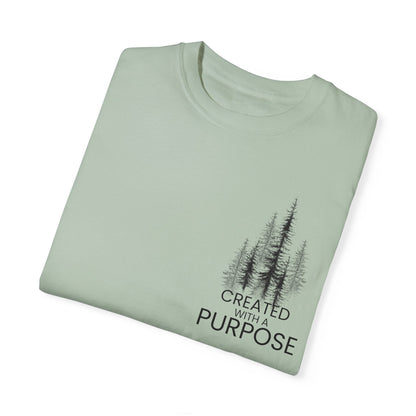 Light Green Made With Purpose Motivational Unisex T-Shirt