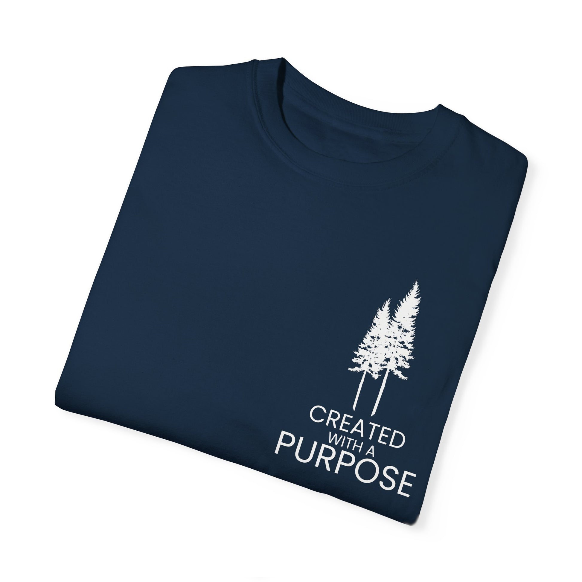 Navy Blue Made With Purpose Motivational Unisex T-Shirt