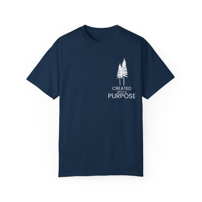 Navy Blue Made With Purpose Motivational Unisex T-Shirt