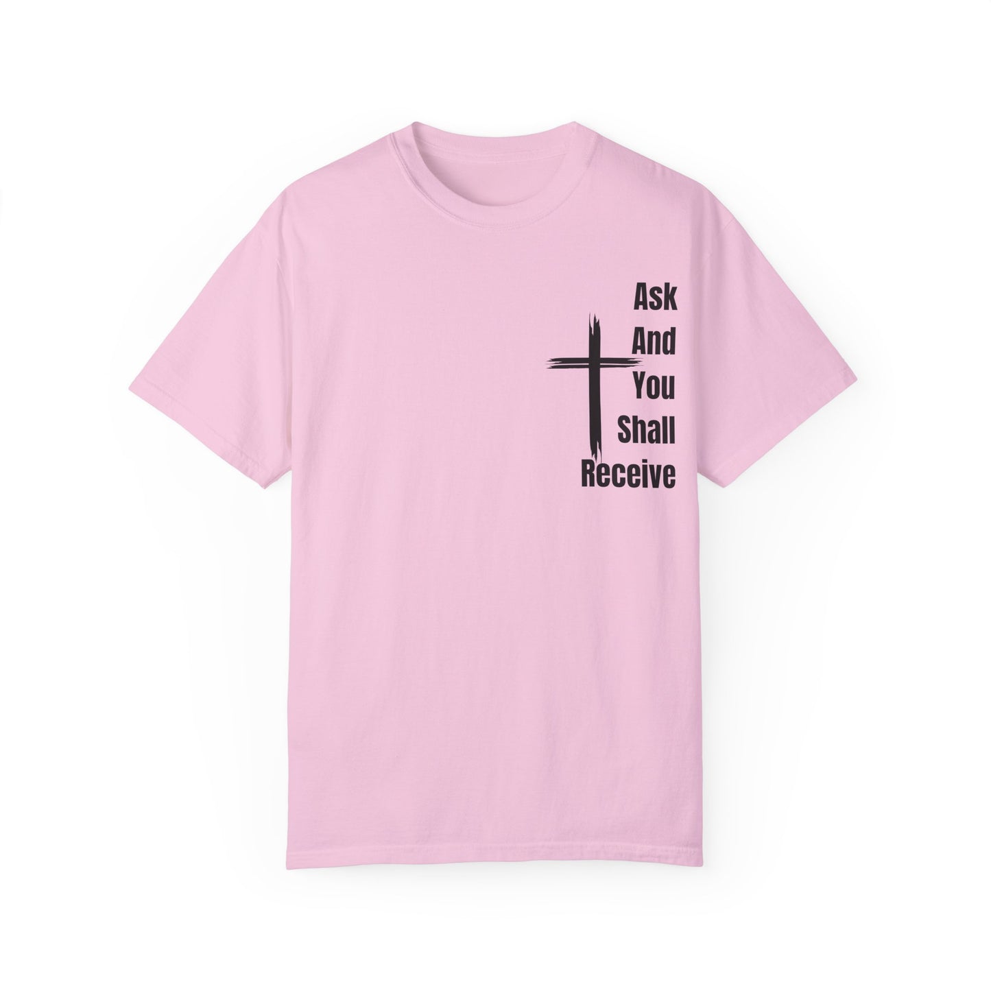 Pink Matthew Bible Verse Unisex motivational T-Shirt 