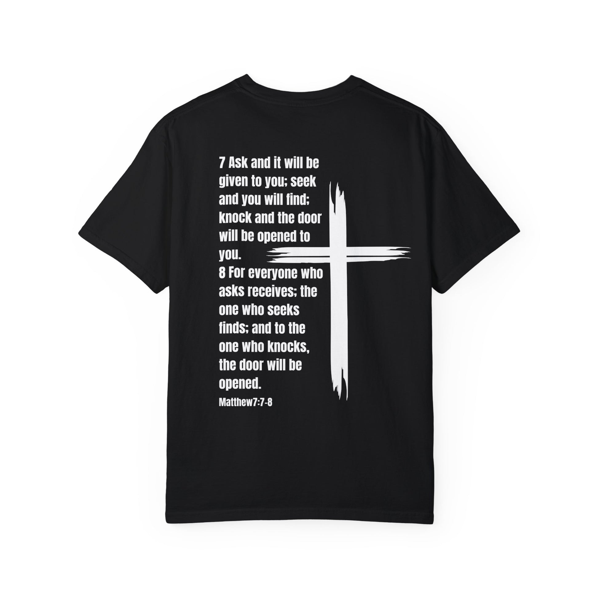 Black Matthew Bible Verse Unisex motivational T-Shirt 