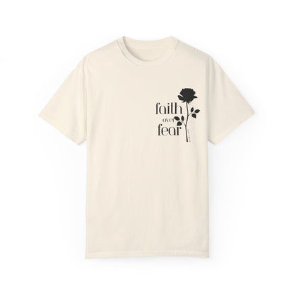 Ivory Faith Over Fear Inspirational Motivational Unisex T-Shirt